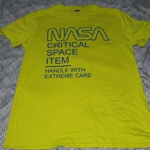 Old Navy Neon Green NASA Tee Shirt Size Large